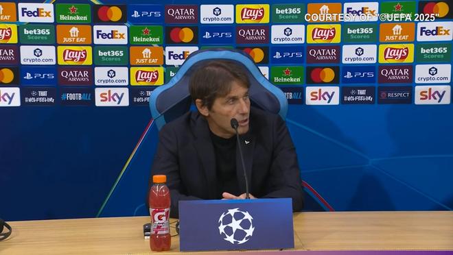 孔蒂：这场比赛球员的表现我无可指责，法兰克福的防守确实好